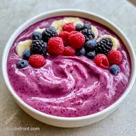Banana Berry Breakfast Smoothie for 2