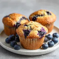 Blueberry Protein Muffins in 30 Minutes: Soft and Tender