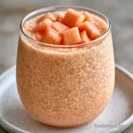 Creamy Cantaloupe and Banana Smoothie