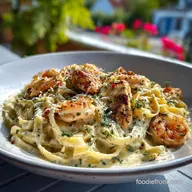 Chicken Shrimp Alfredo in 30 Minutes