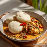 Egusi and Fufu Recipe for 5 Servings