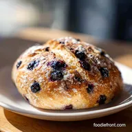 Easy Lemon Blueberry Sourdough Bread: 45 Min