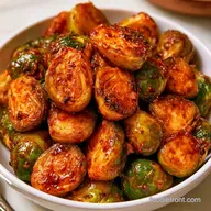 Crispy Maple Balsamic Brussels Sprouts