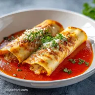 Manicotti with Meat Sauce: Cheesy Ricotta Bake