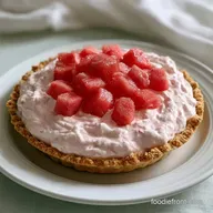 No Bake Watermelon Pie with Cream Cheese