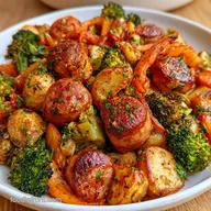 Sausage Sheet Pan Dinner with Potatoes