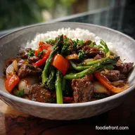 Simple Beef Stir Fry With Vegetables: Tender Flank Steak