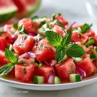 Spicy Watermelon Salad in 15 Minutes
