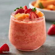 Strawberry Cantaloupe Smoothie for 2
