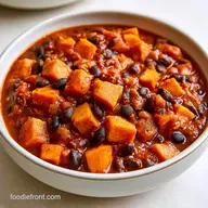 Sweet Potato Bean Chili in 45 Minutes