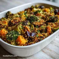 Vegan Casserole Dish Recipe with Quinoa and Vegetables