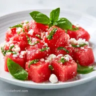 Watermelon Basil Summer Salad in 10 Min