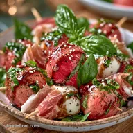 Watermelon Caprese Skewers in 20 Minutes