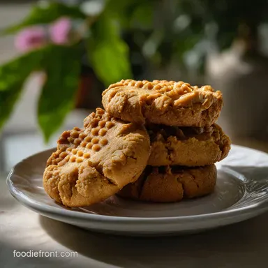 Easy Peanut Butter Cookies 3 Ingredients: Velvety Center Recipe Card