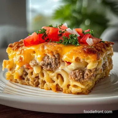 Big Mac Casserole with Tater Tots: Crispy Baked Recipe Card