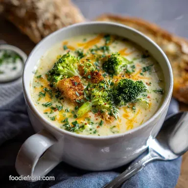 Broccoli Cauliflower Cheese Soup Recipe: Creamy Cheddar Baked