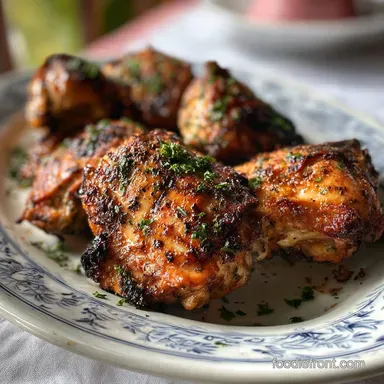 Broiled Chicken Thighs in 25 Minutes | Crispy Chicken Recipe Recipe Card