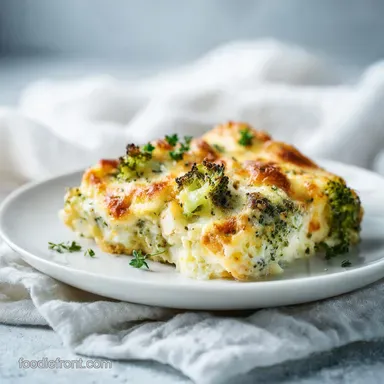 Cheesy Chicken Broccoli Bake: Creamy Baked Dinner in 45 Minutes Recipe Card