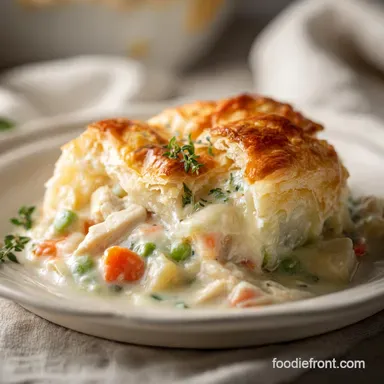 Cheesy Chicken Pot Pie for 6 Servings