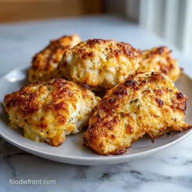 Cheesy Keto Chicken Thighs for 4 Servings Recipe Card