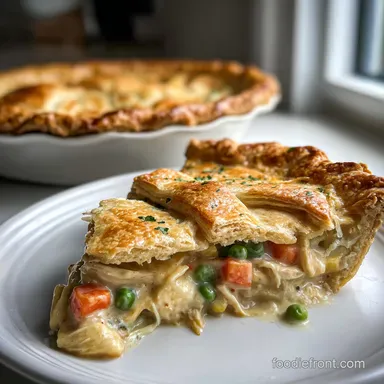 Chicken Pot Pie Recipe: Creamy Baked Recipe Card