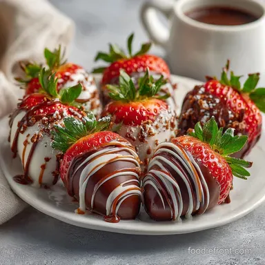 Chocolate Covered Strawberries: Quick Chocolate Strawberries Recipe Card