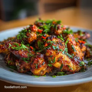 Baked Chicken Wings Recipe for 4 Servings