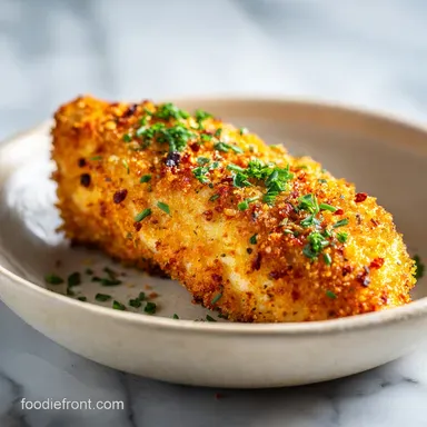 Breaded Chicken Breast Recipe for 4 Servings Recipe Card