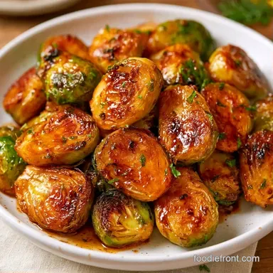 Roasted Brussels Sprouts with Balsamic Recipe Card