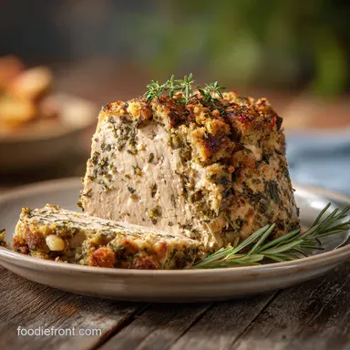 Turkey Breast and Stuffing in Crock Pot with Herbs for 7 Servings Recipe Card