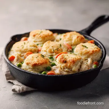 Chicken Pot Pie Skillet No Crust: Ready in 30 Minutes Recipe Card