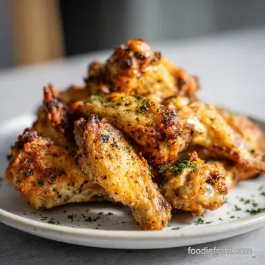 Easy Baked Crispy Chicken Wings for 4 Servings