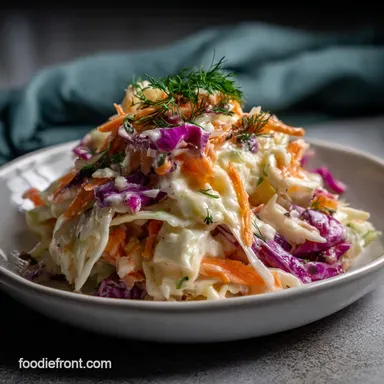 Easy Homemade Coleslaw Recipe: Lasting Crunch
