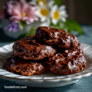 Easy No Bake Chocolate Cookies: 10-Minute Fudge-Like Treats Recipe Card