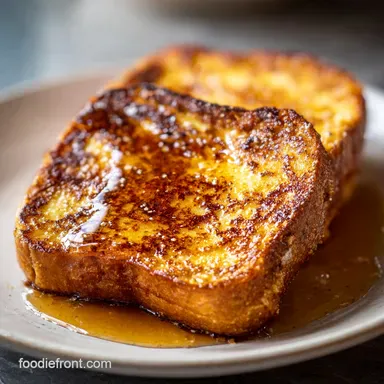 Eggless Cinnamon French Toast Recipe in 15 Minutes Recipe Card