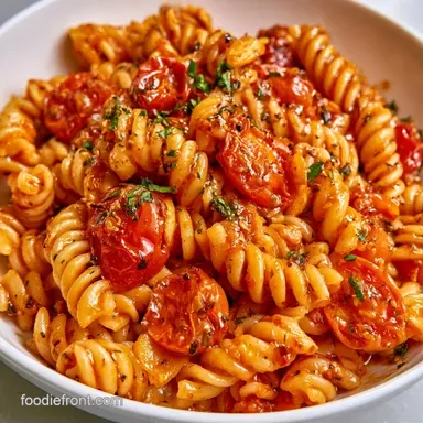 Farmers Market Pasta in 30 Minutes Recipe Card