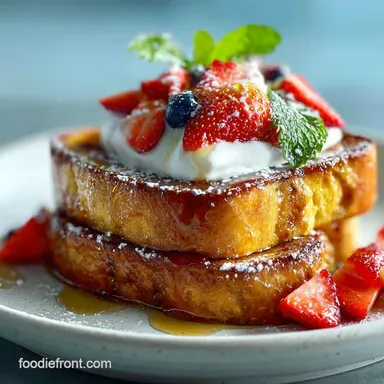 French Toast for One: Quick Single Serving Recipe Recipe Card
