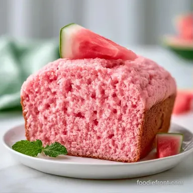 Fresh Watermelon Bread for 8 Slices Recipe Card
