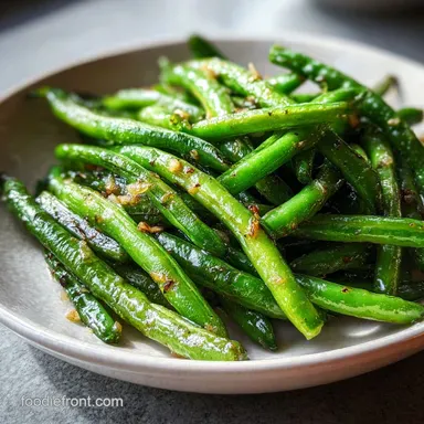 Garlic Green Beans to Serve with Chicken and Dumplings in 18 Minutes