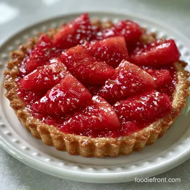 Glazed Watermelon Tart for 12 Servings