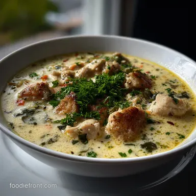 Gluten Free Cream of Chicken Soup with Garlic