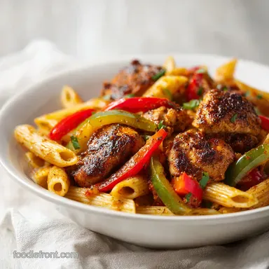 Healthy Cajun Chicken Pasta: Creamy