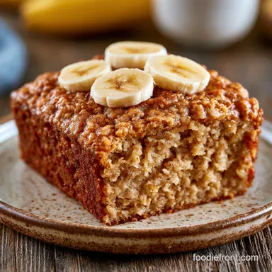 Healthy Oatmeal Cake Recipe with Bananas Recipe Card