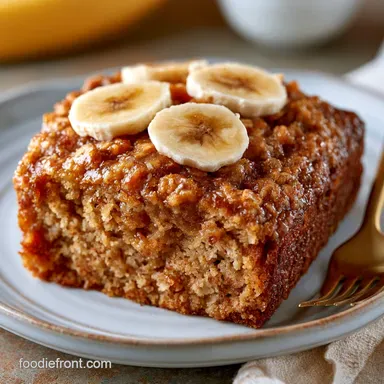 Healthy Oatmeal Cake Recipe with Bananas