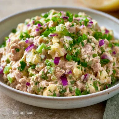 High Protein Tuna Salad in 10 Minutes Recipe Card