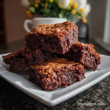 Homemade Brownies From Scratch: Fudgy & Easy Recipe Card
