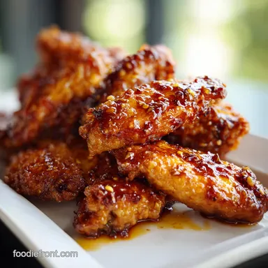 Honey Glazed Chicken Wings for 4 Servings