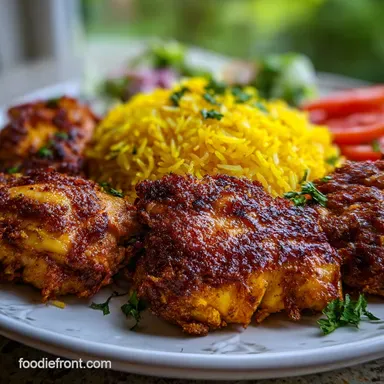 Iranian Food Recipe with Saffron Rice: Crispy Tahdig Recipe Card