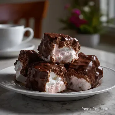 Marshmallow Dipped Chocolate with Sharp Shatter Recipe Card