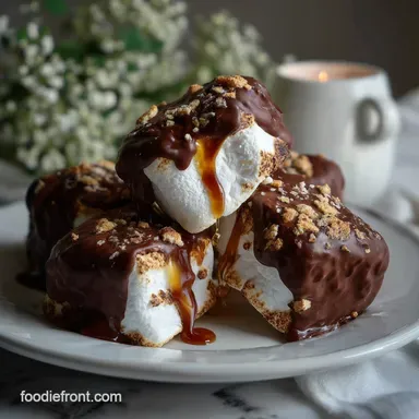 Marshmallow Dipped Chocolate with Sharp Shatter